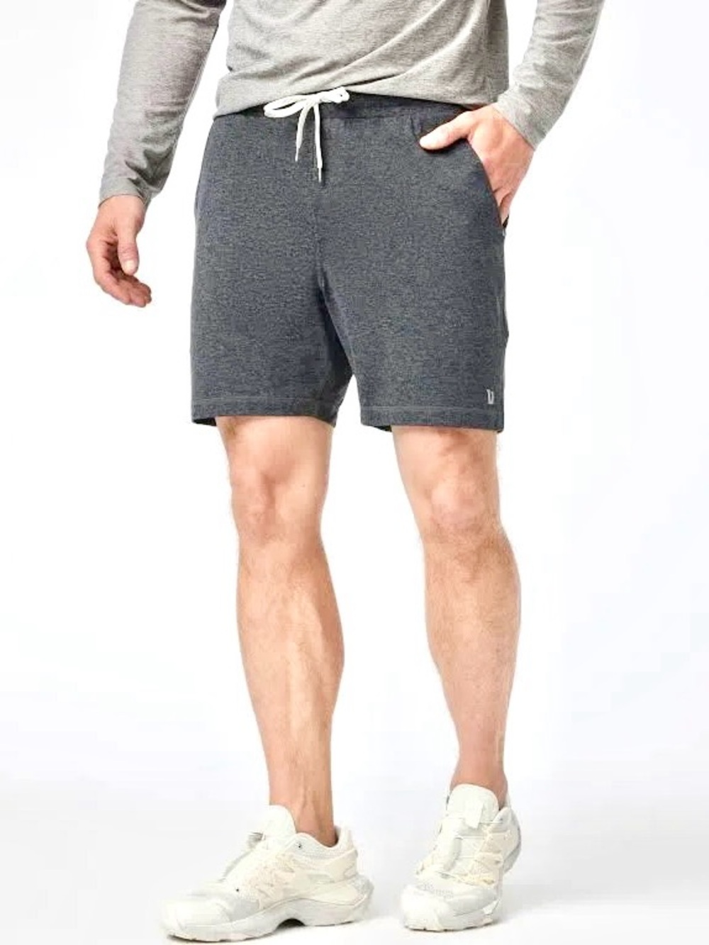 Vuori Ponto Short Vuori Men'sCharcoal Knit Drawstring Shorts size small